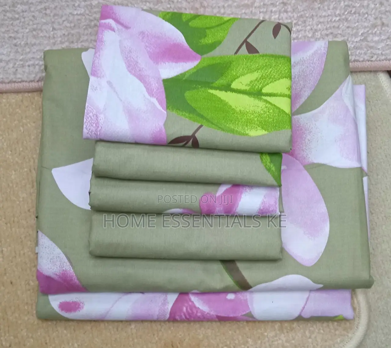 7 by 8 Cotton Bedsheet 
Two Bedsheets With Four Pillowcases