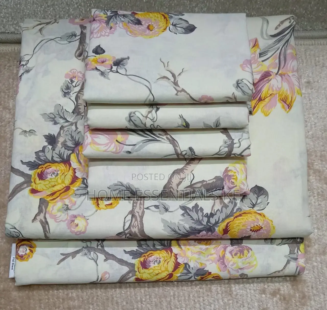 7 by 8 Cotton Bedsheet 
Two Bedsheets With Four Pillowcases