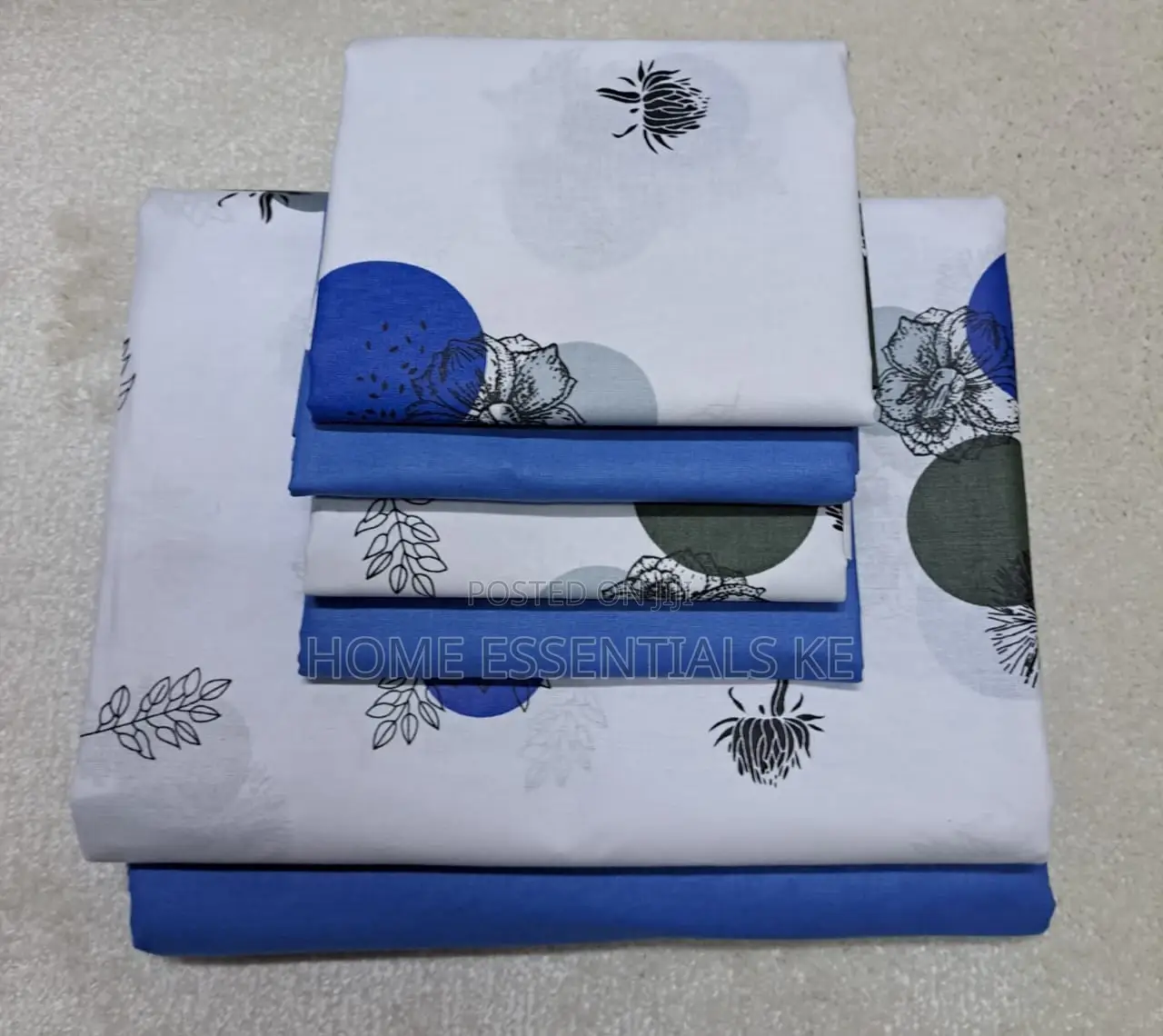 7 by 8 Cotton Bedsheet 
Two Bedsheets With Four Pillowcases
