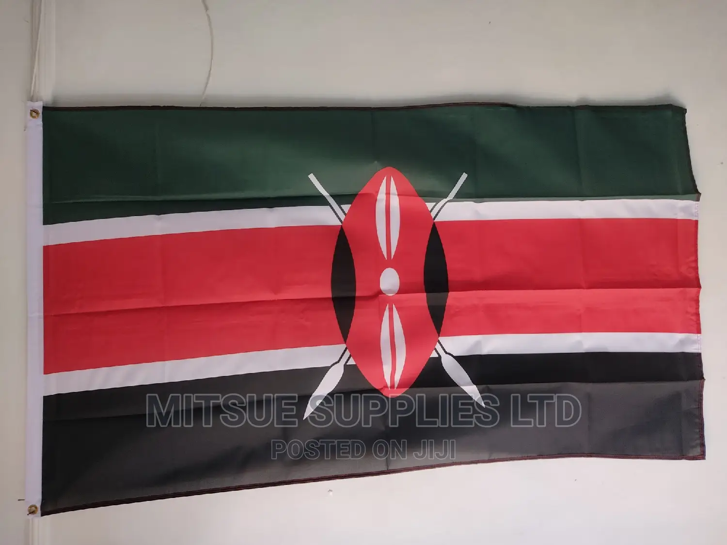 Country National Flag for Kenya 38 by 60 Polyester- Large