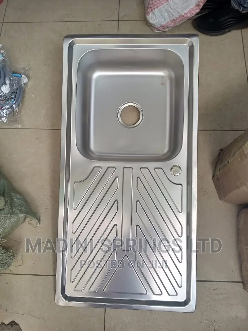 Stainless Steel Chrome Metallic Sinks + Waste(Heavy Gauge)