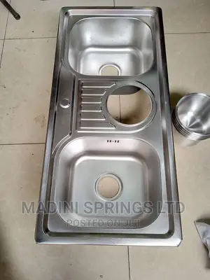 Stainless Steel Chrome Metallic Sinks + Waste(Heavy Gauge)
