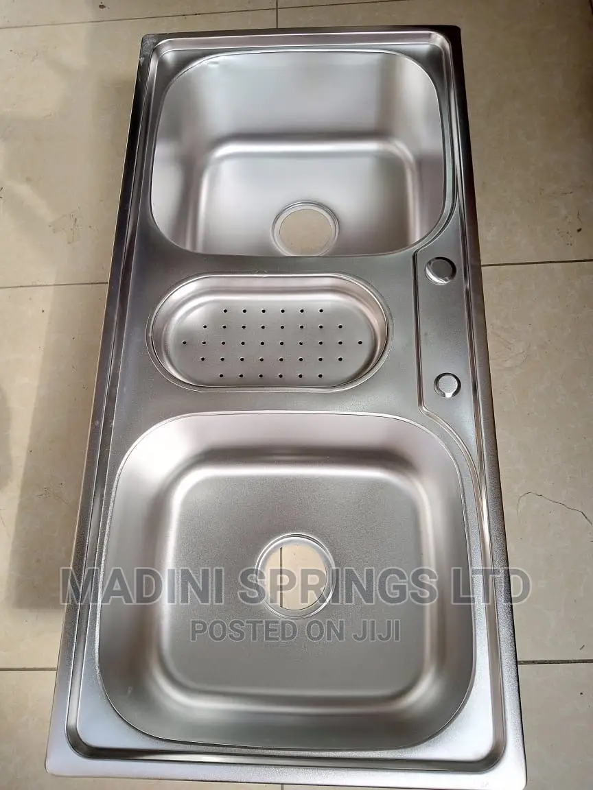 Stainless Steel Chrome Metallic Sinks + Waste(Heavy Gauge)