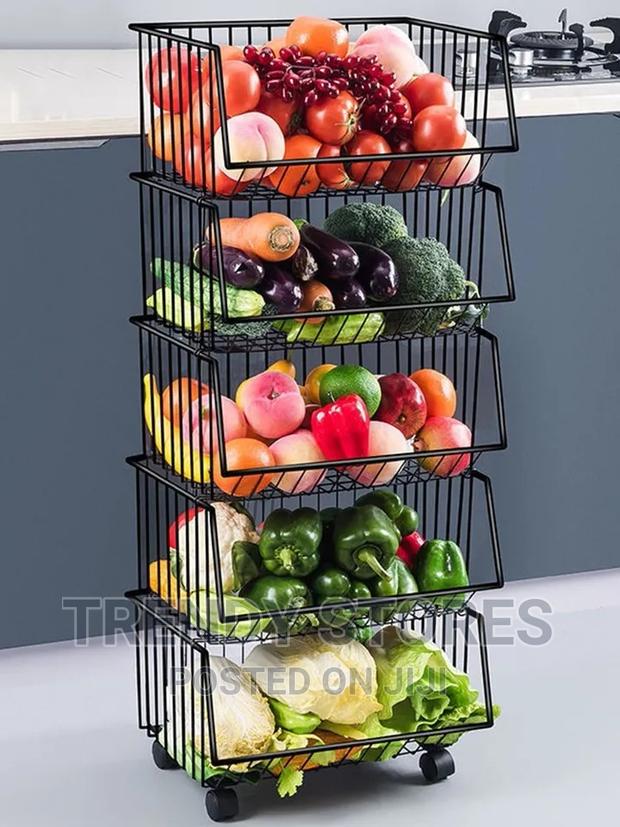 5 Tier Multipurpose Metallic Rack - main view