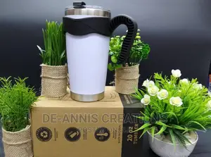 White 350ml Handle Mug