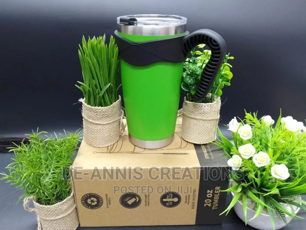 Green 600ml Tumbler With a Handle