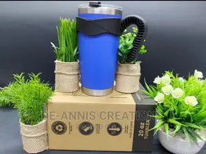 Blue 600ml Tumblers With Handle.