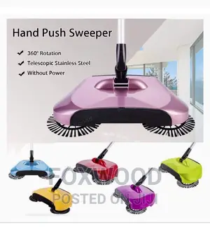 All-in-One Household Hand Push Rotating Sweeping Broom