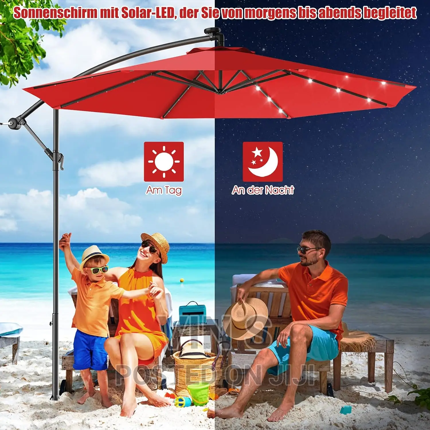 Patio Umbrellas" Patio Umbrellas' Solar-Led Patio Umbrellas°