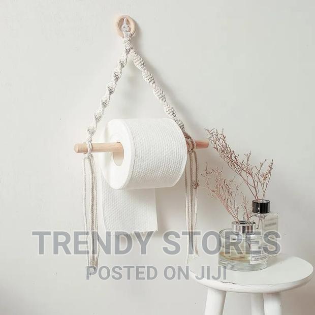 Toilet Paper Holder Tapestry Macrame - main view