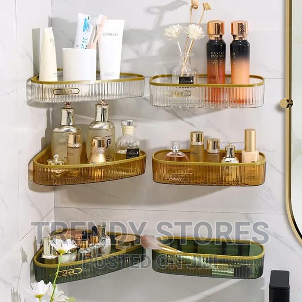 Acrylic Corner Bathroom Shelf - main view