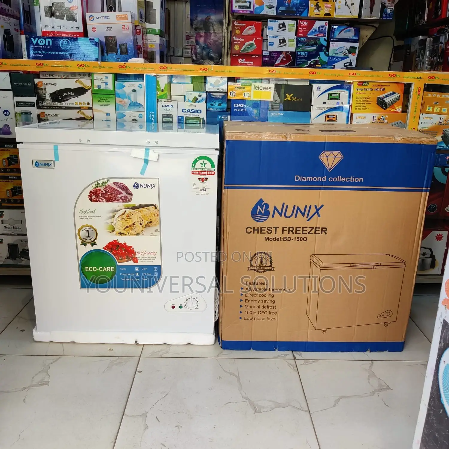 Nunix 150litres Chest Freezer -Bd-150q