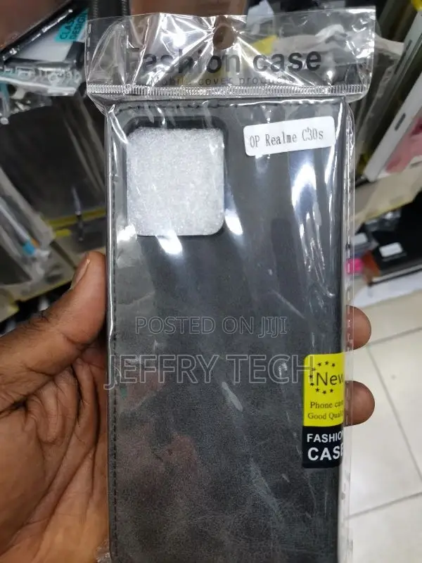 Realme C30s Flip Cover (Black)