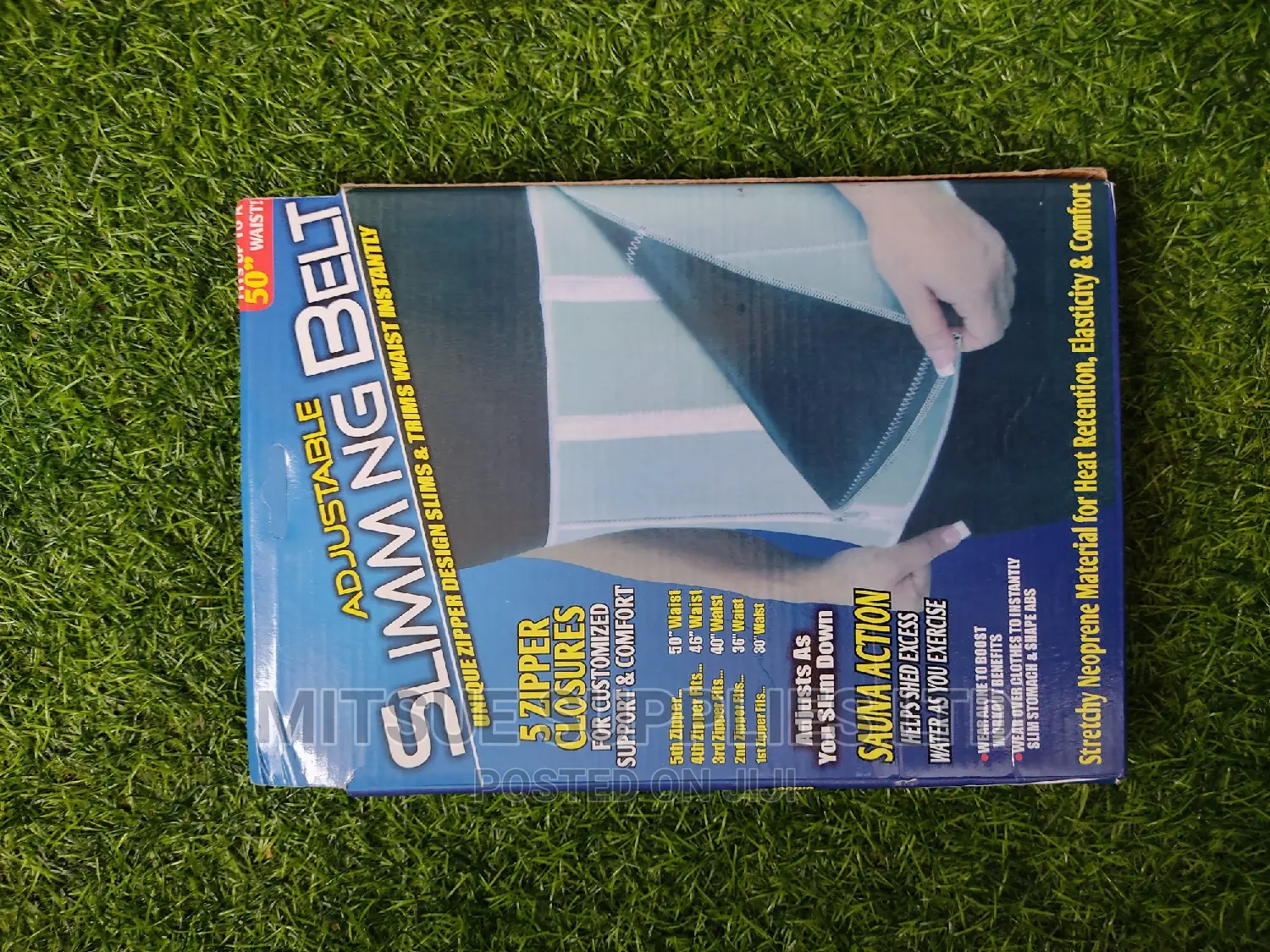Slimming Belt. Zipper Design That Skims Trims Waiste