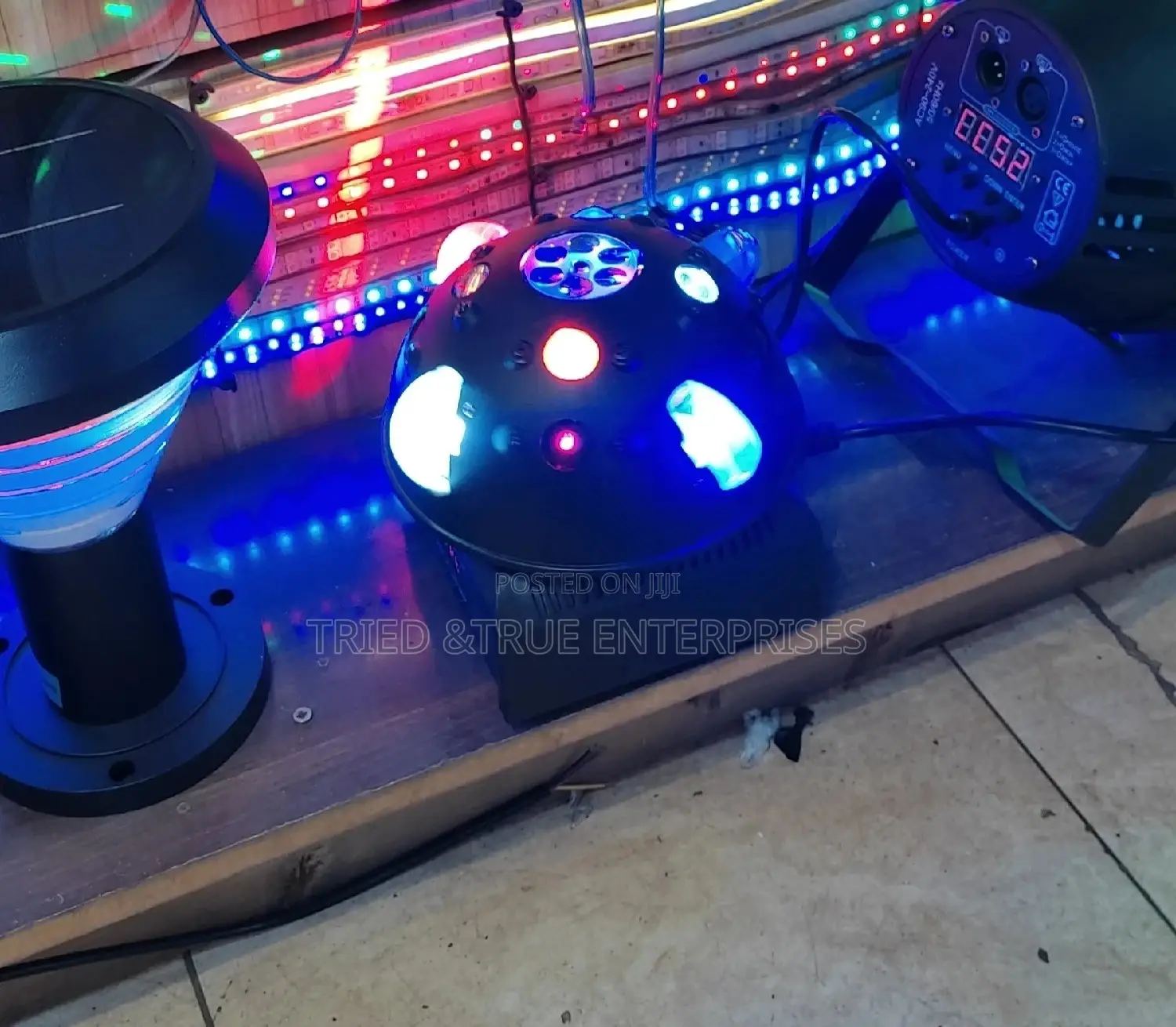 Rotating RGB Disco Light