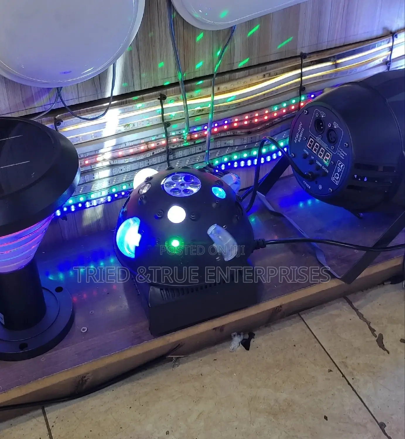 Rotating RGB Disco Light