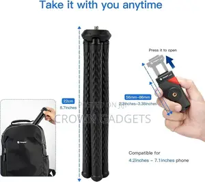 Flexible Folding Octopus Tripod for Mobile Smartphones