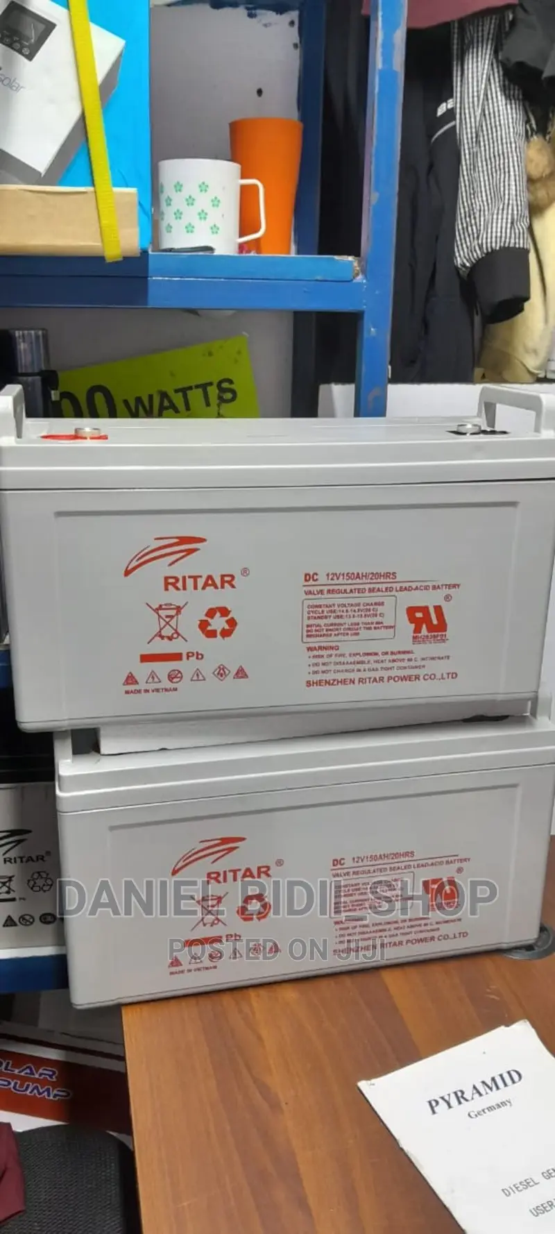 Ritar Chloride 12v 150ah Solar Battery