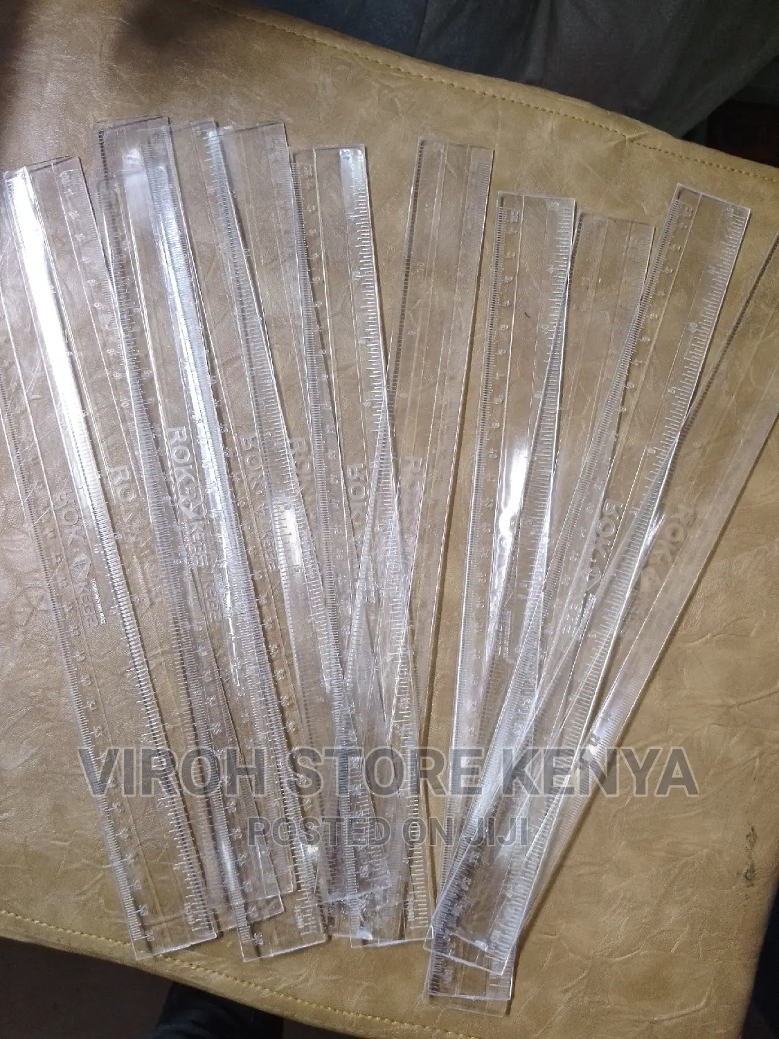 Clear Exam Ruler 30cms Measuring Plastic Ruler