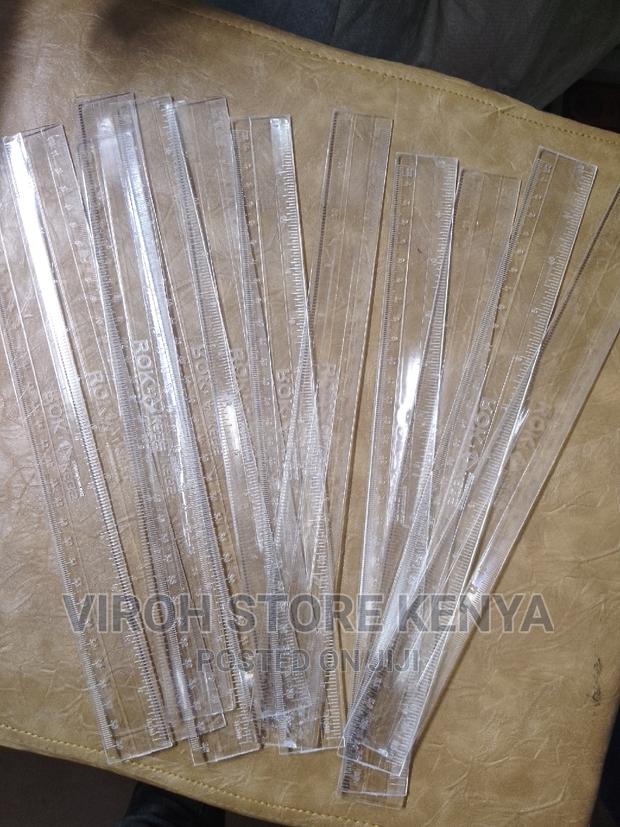 Clear Exam Ruler 30cms Measuring Plastic Ruler - main view