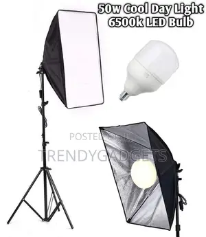 Softbox With LED Bulbs Socket for Photography Lighting