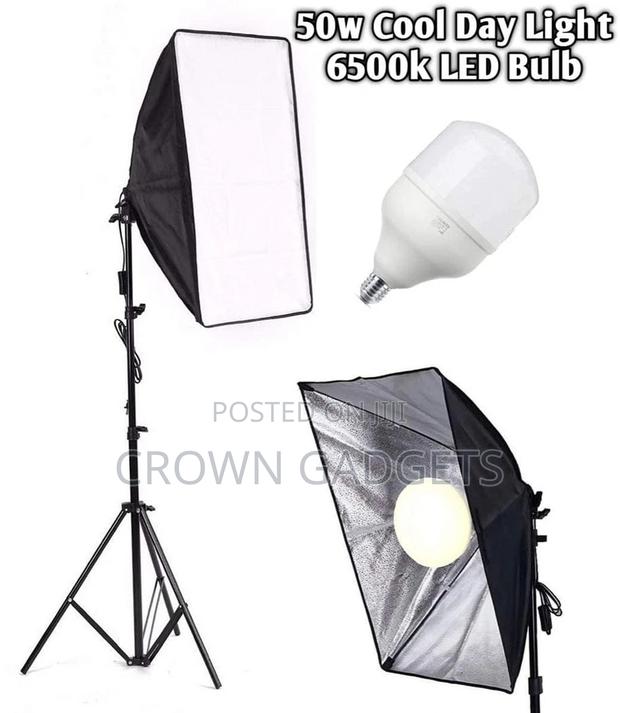 Softbox With LED Bulbs Socket for Photography Lighting - main view