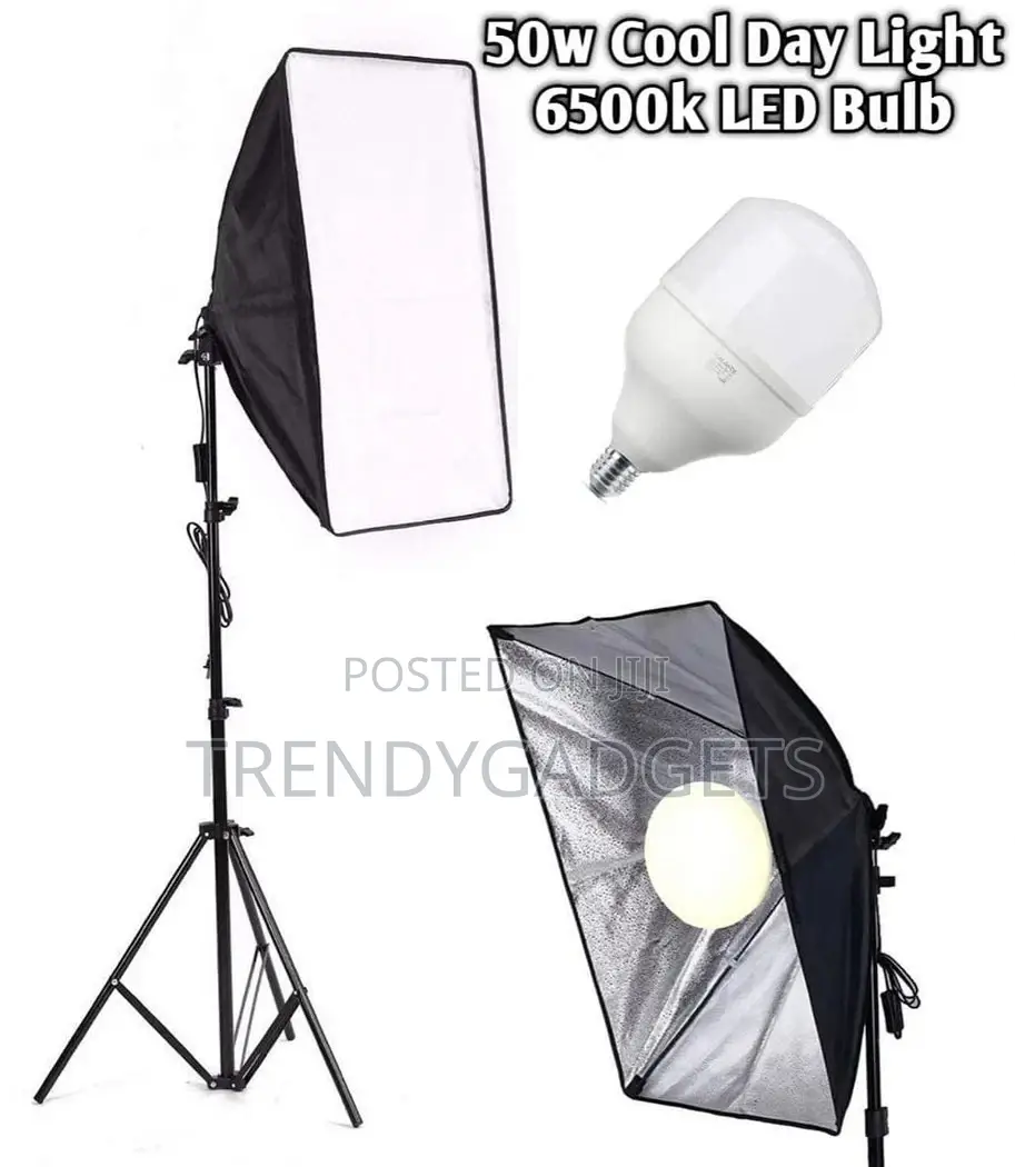Softbox With LED Bulbs Socket for Photography Lighting