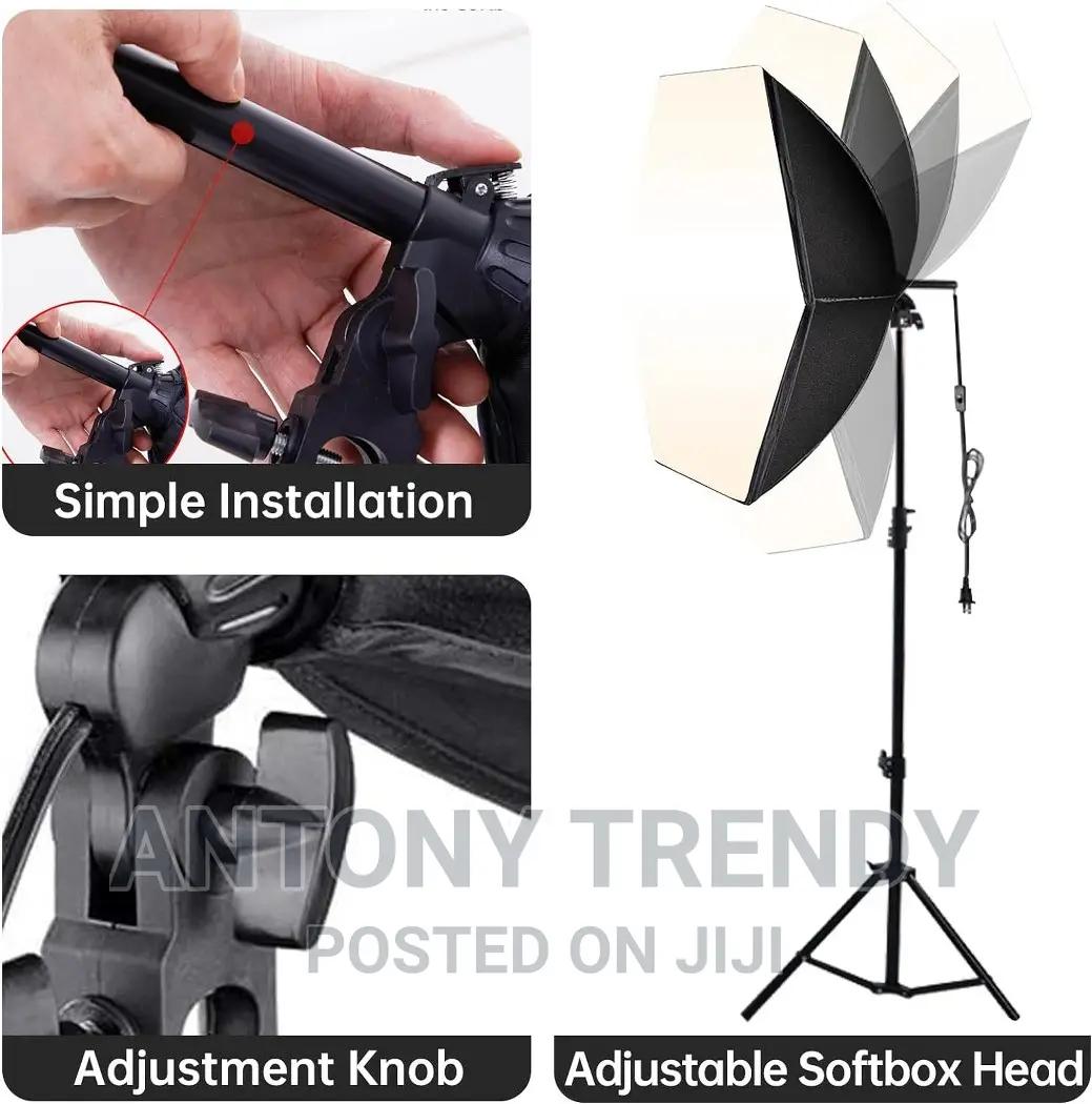 Photography Continuous Light Box Softbox With Led Bulbs Sock