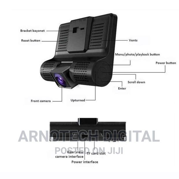 3 Camera Dashcam (Reverse,Front in-Car Camera 1080p Hd) - thumbnail 2
