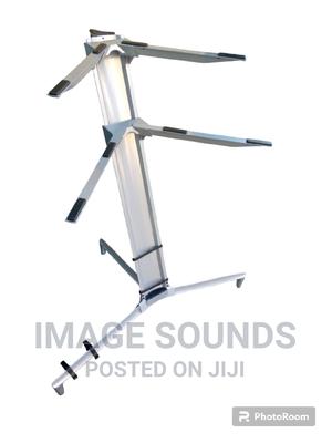 Heavy Keyboard Stand Dual, Aluminium - thumbnail 2