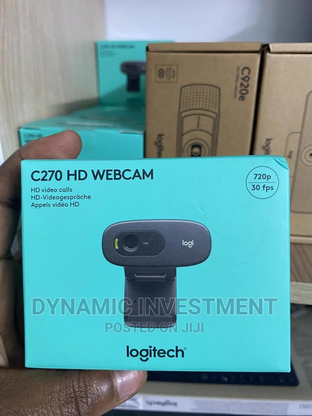 Logitech C270 HD Webcam, 720p, Widescreen HD Video Calling, - main view