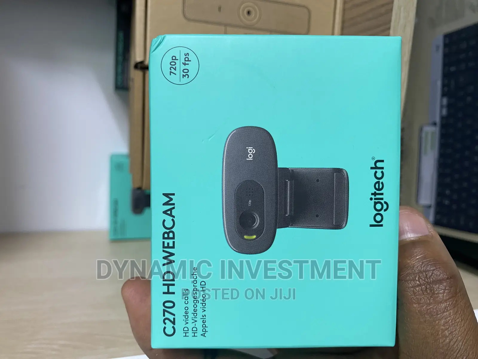 Logitech C270 HD Webcam for PC/Mac/Laptop/Macbook/Tablet -