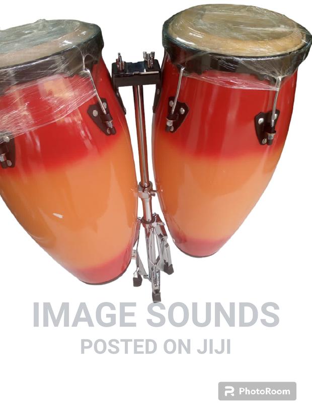 Conga Drums One Stand (Red,Orange) - main view