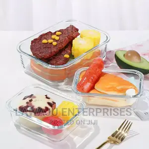 Glass Snack Box With Lunch Bag