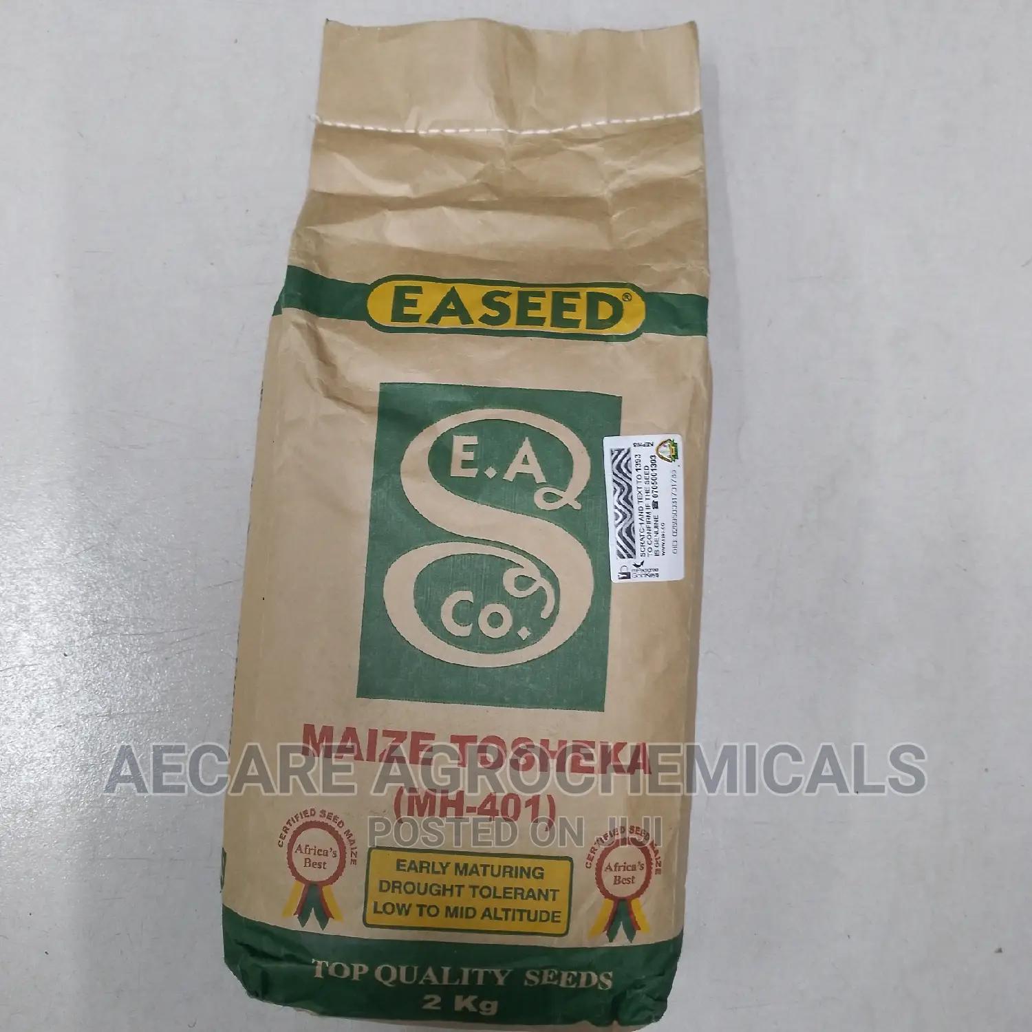 Maize Seeds Tosheka Mh - 401 2kg