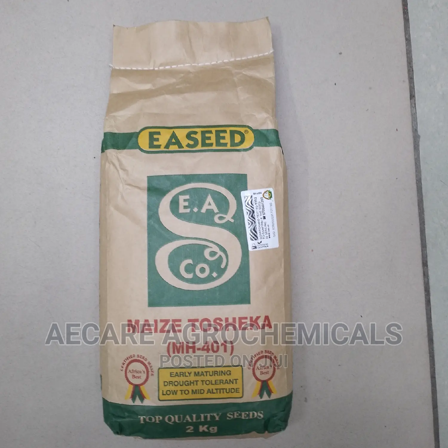 Maize Seeds Tosheka Mh - 401 2kg