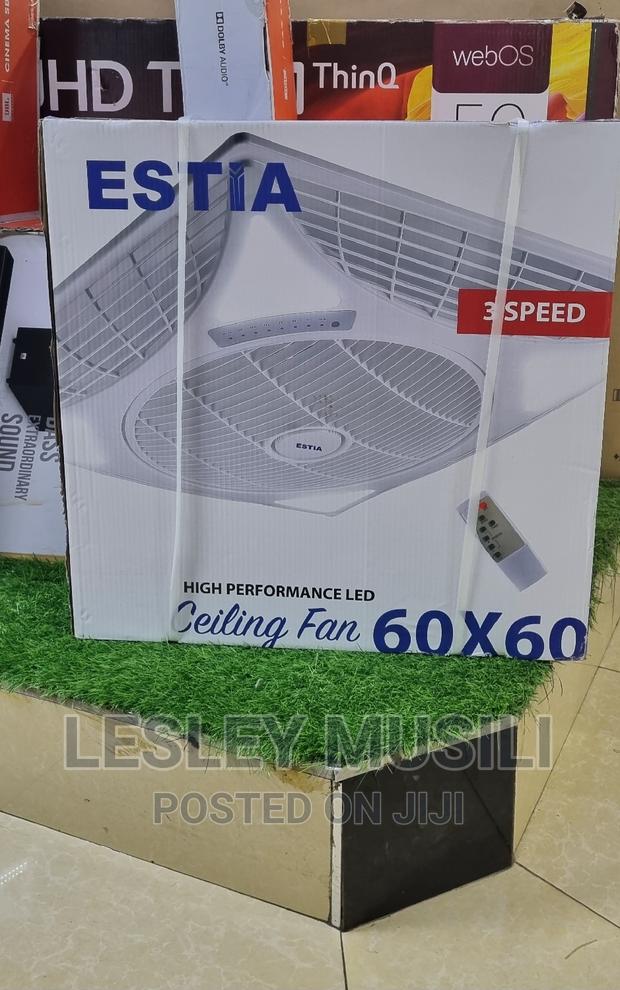 Estia 60X60 Recessed Ceiling Fan With Remote LED 220-240