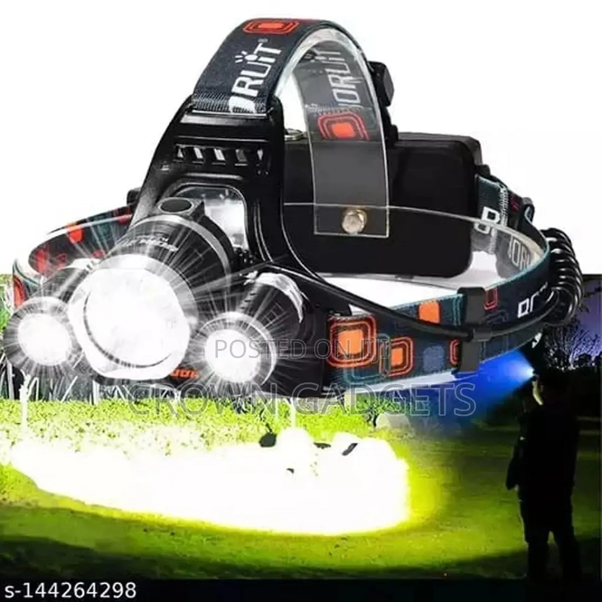 Rechargeable LED Head Lamp Bright LED Modes Waterproof