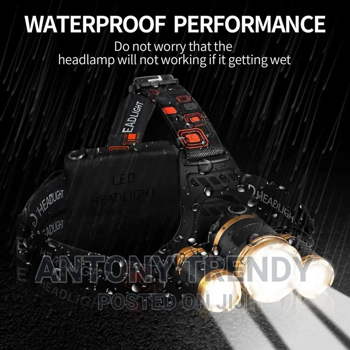 Head Lamp Bright LED Modes Waterproof Headlights