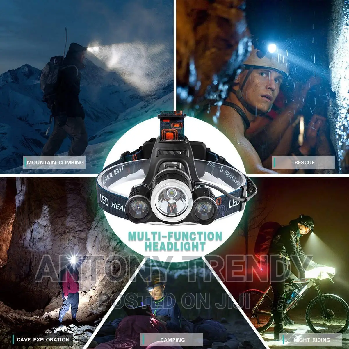 1400 Lumens Lightweight USB-C Rechargeable Headlamp