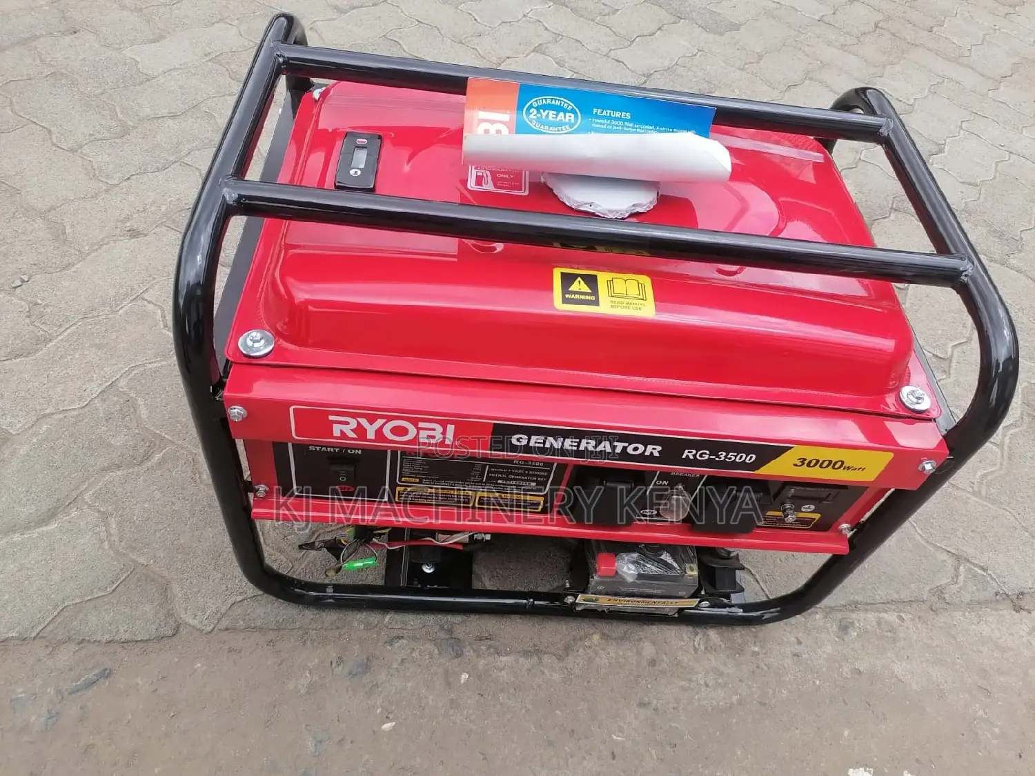 3 Kva Petrol Powered Ryobi Generator-3000watts