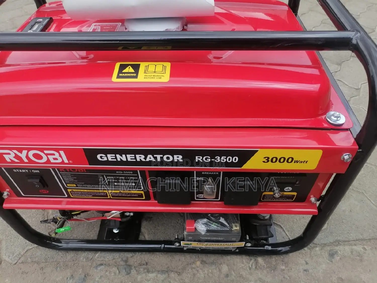 3 Kva Petrol Powered Ryobi Generator-3000watts