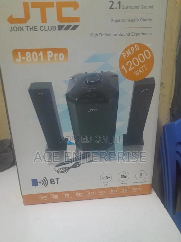 JTC Sub Woofer Hi-Fi Sound System-Bt/Fm-12000w+ Mic (801)