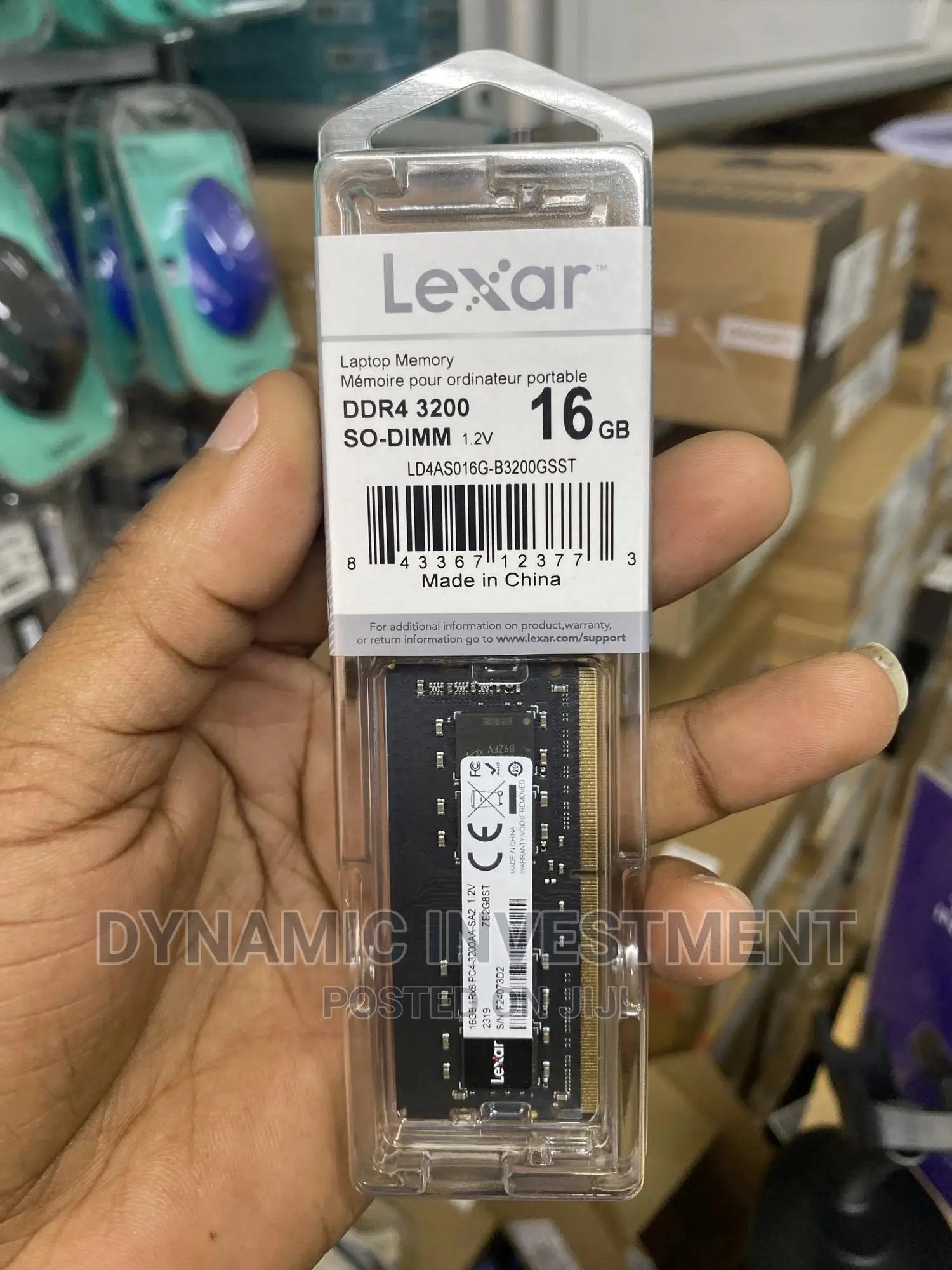 Lexar 16GB DDR4-2666 SODIMM Laptop Memory
