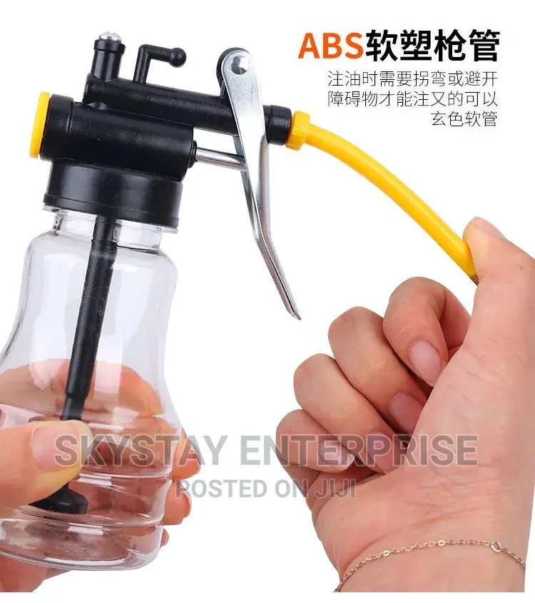 Oil Can Clear Plastic 250ml