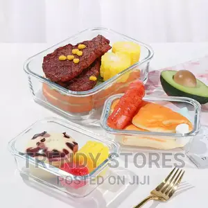 Glass Snack Box With Lunch Bag
