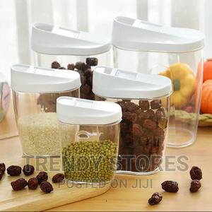 5pc ACYRLIC Container Set With Lids - thumbnail 2