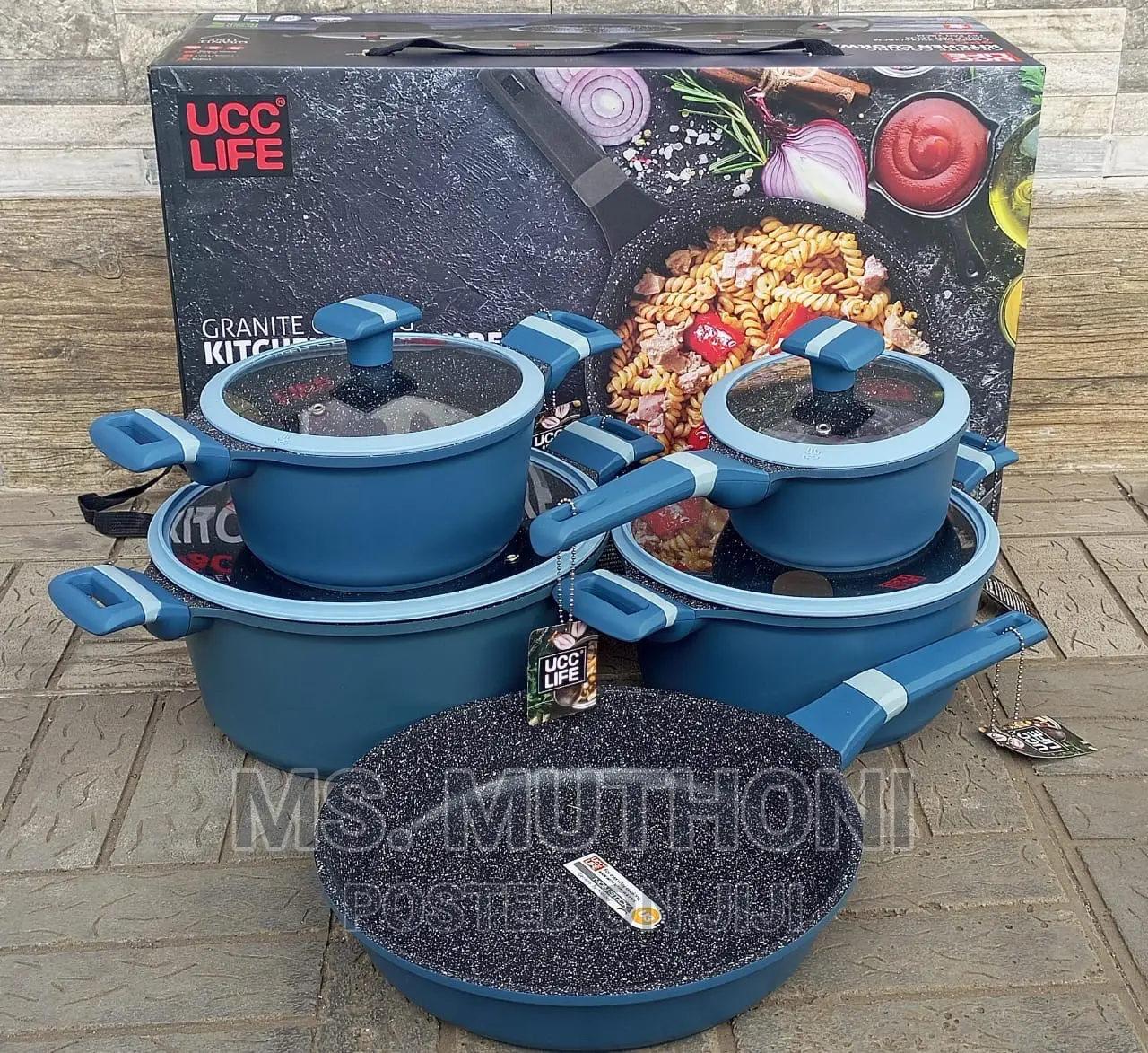 *Ucc Life Granite Cookware Set