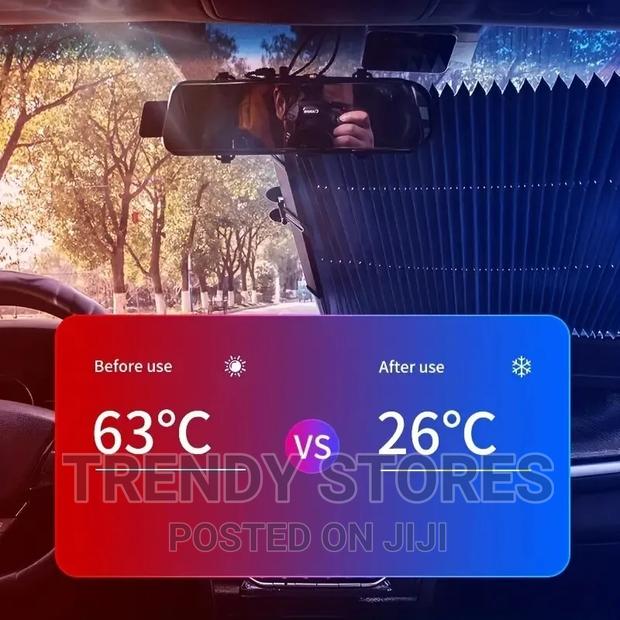 Aluminium Retractable Windscreen Shade Sunvisor - thumbnail 2