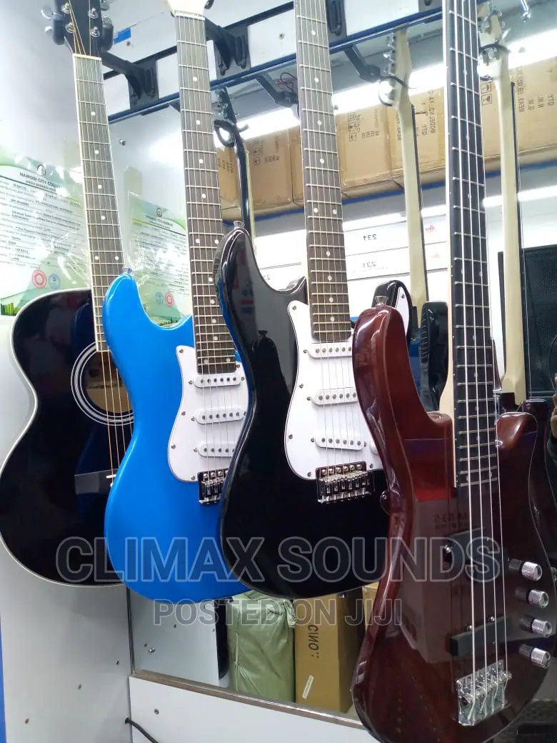 Electric Solo Guitar Blue Blue